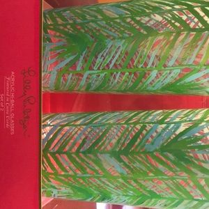 Lily Pulitzer acrylic highball glasses NWT
